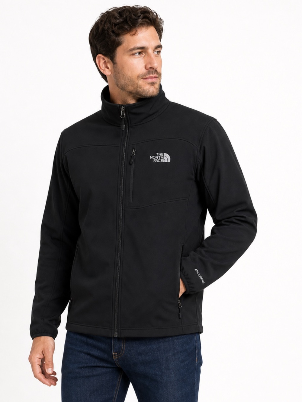 The North Face Apex Bionic Softshell Jacket Black — Size M